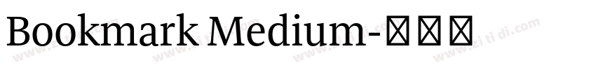 Bookmark Medium字体转换